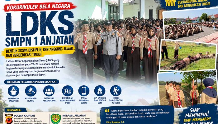 LDKS Bela Negara SMPN 1 Anjatan, Investasi Karakter untuk Melahirkan Generasi Pemimpin Masa Depan