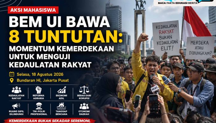 Sehari Usai HUT RI, BEM UI Bawa 8 Tuntutan: Mempertanyakan Makna Kemerdekaan