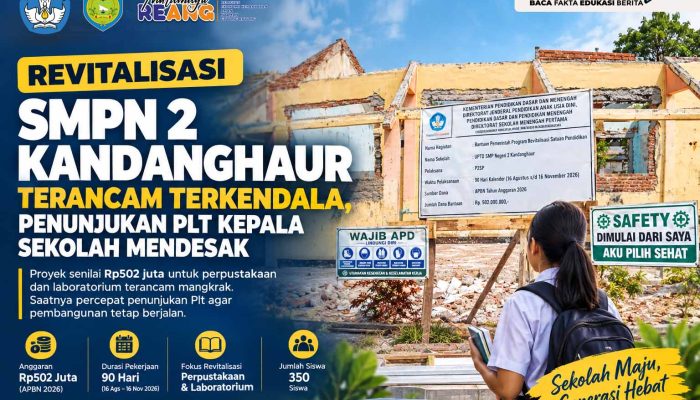 Revitalisasi SMPN 2 Kandanghaur Terancam Terkendala, SK Plt. Kepala Sekolah Mendesak