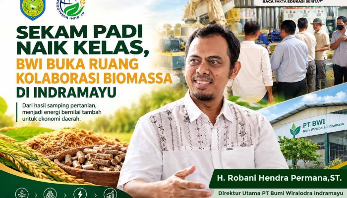 Sekam Padi Naik Kelas, BWI Buka Ruang Kolaborasi Biomassa di Indramayu