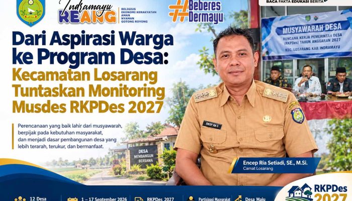 Dari Aspirasi Warga ke Program Desa: Kecamatan Losarang Tuntaskan Monitoring Musdes RKPDes 2027