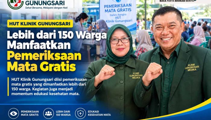 HUT Klinik Gunungsari, Lebih dari 150 Warga Manfaatkan Pemeriksaan Mata Gratis