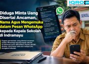 Diduga Minta Uang Disertai Ancaman, Nama Agus Mengemuka dalam Pesan WhatsApp kepada Kepala Sekolah di Indramayu
