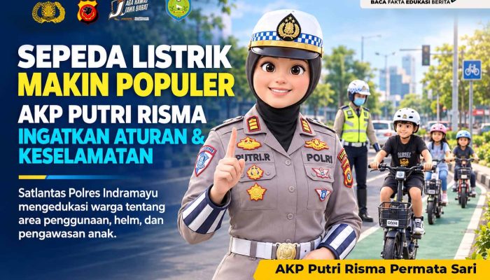 Sepeda Listrik Makin Populer, AKP Putri Risma Permata Sari, Kasatlantas Polres Indramayu Ingatkan Aturan dan Keselamatan
