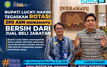 Bupati Lucky Hakim Tegaskan Rotasi 200 ASN Indramayu Bersih dari Jual Beli Jabatan