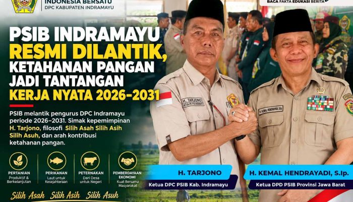PSIB Indramayu Resmi Dilantik, Ketahanan Pangan Jadi Tantangan Kerja Nyata 2026–2031